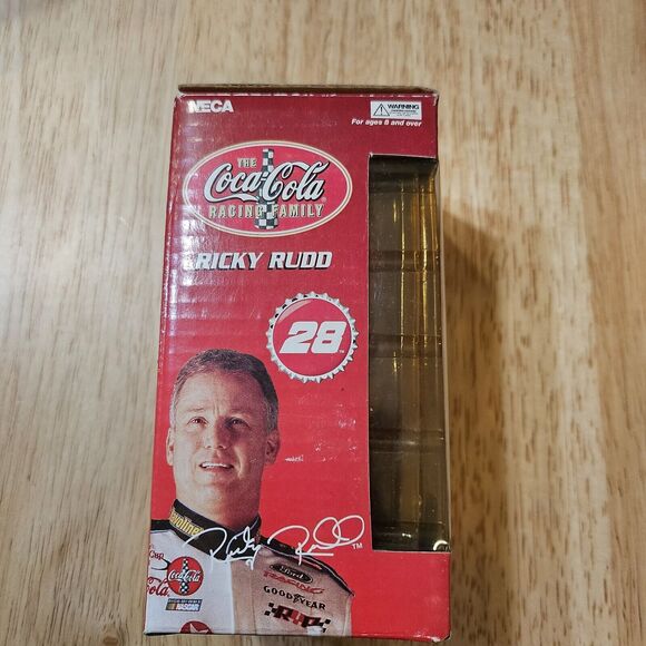 VINTAGE! Ricky Rudd Coca Cola Racing Bobblehead  Original Box NASCAR - Picture 3 of 6